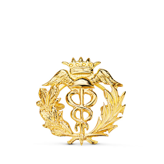 Insignia Comercio. 16 x 16 mm de oro amarillo 18K