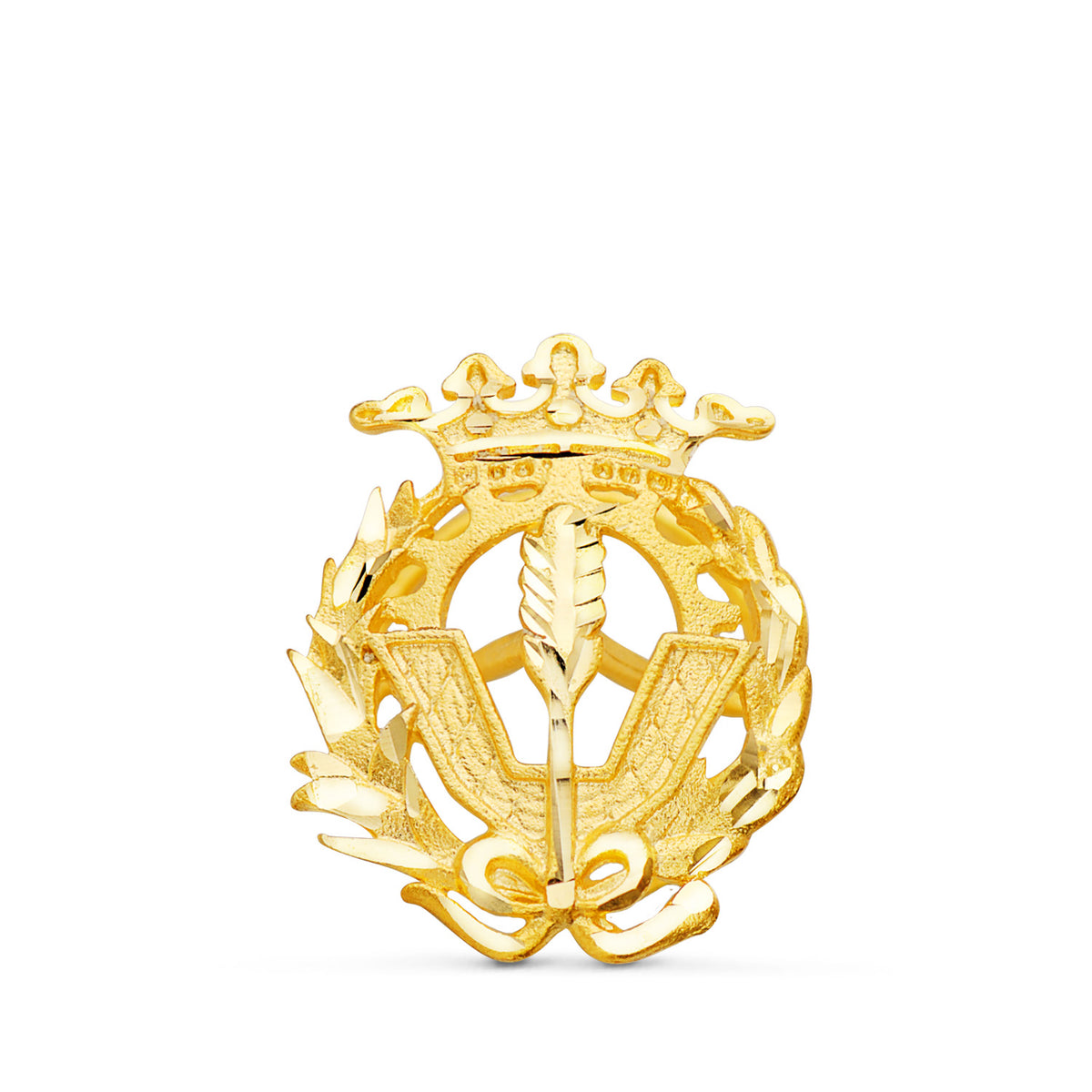 Insignia Ciencias Politicas y Economicas 18 x 14 mm de oro amarillo 18K