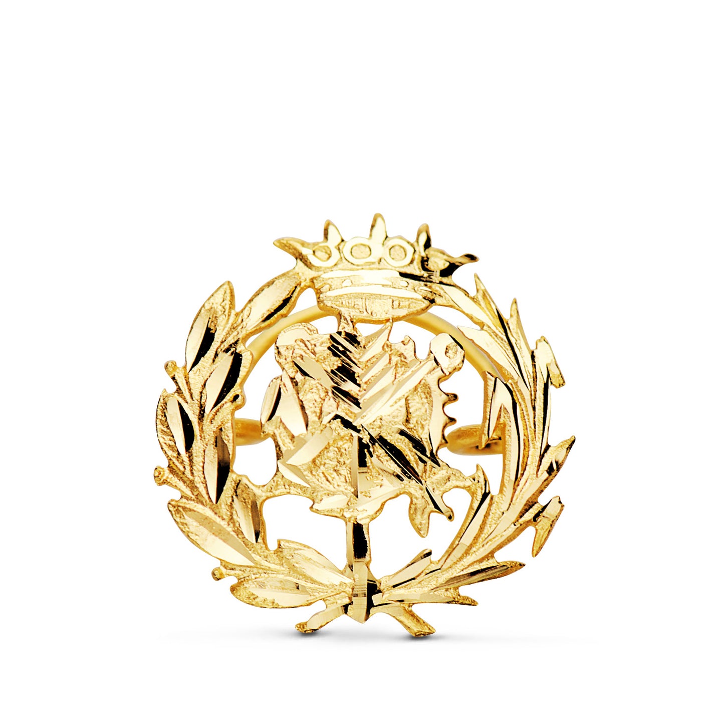 18K INSIGNIA ORO AMARILLO CIENCIAS EMPRESARIALES. 16 X 16 MM