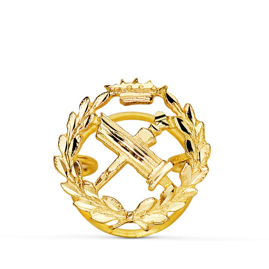 Insignia Filosofia. 15 x 15 mm de oro amarillo 18K