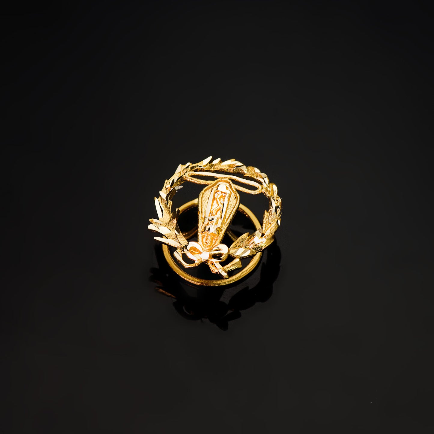 18K INSIGNIA ORO AMARILLO INGENIERO ELECTRONICO 16 X 14 MM