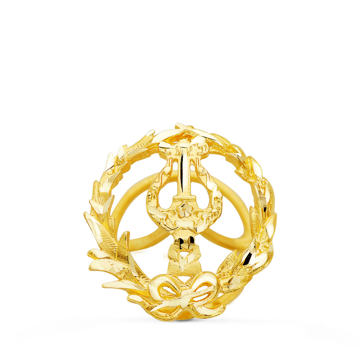 Insignia Musico 16 x 14 mm de oro amarillo 18K