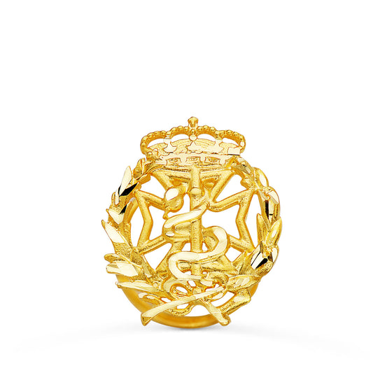 Insignia Odontologia 17 x 14 mm de oro amarillo 18K