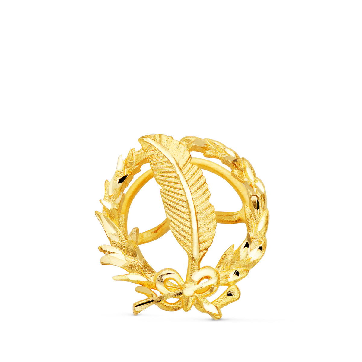 Insignia Periodismo 17 x 14 mm de oro amarillo 18K