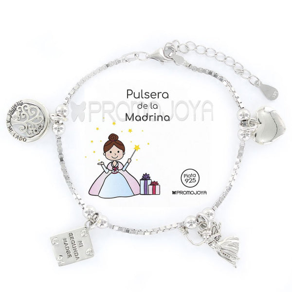 Pulsera Eres Lo Mas Madrina Cadena Veneciana Rodiada