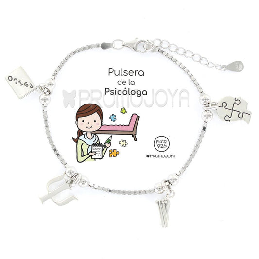 Pulsera Eres Lo Mas Psicóloga Cadena Veneciana Rodiada