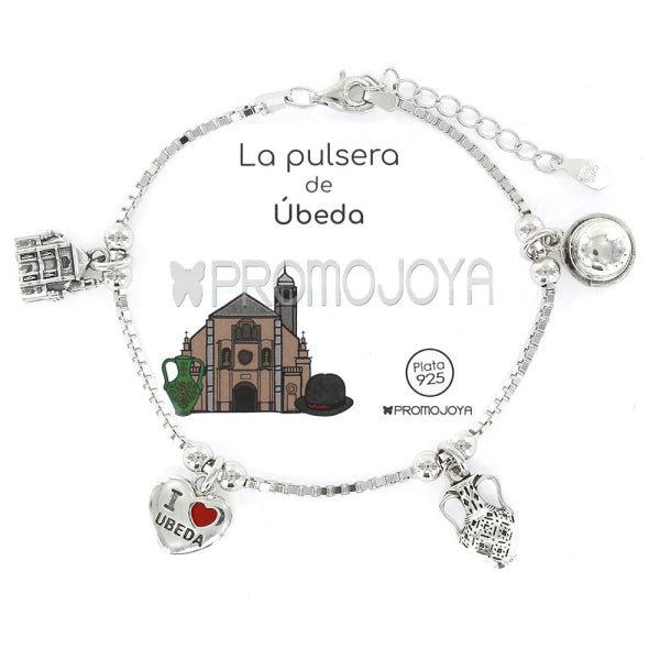 Pulsera Eres Lo Mas Úbeda Cadena Veneciana Rodiada Con Colgantes