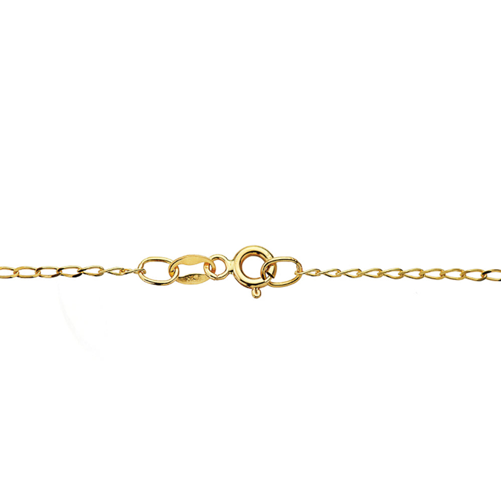 18K CADENA ORO AMARILLO MACIZA BILBAO 50CM 0.9 MM