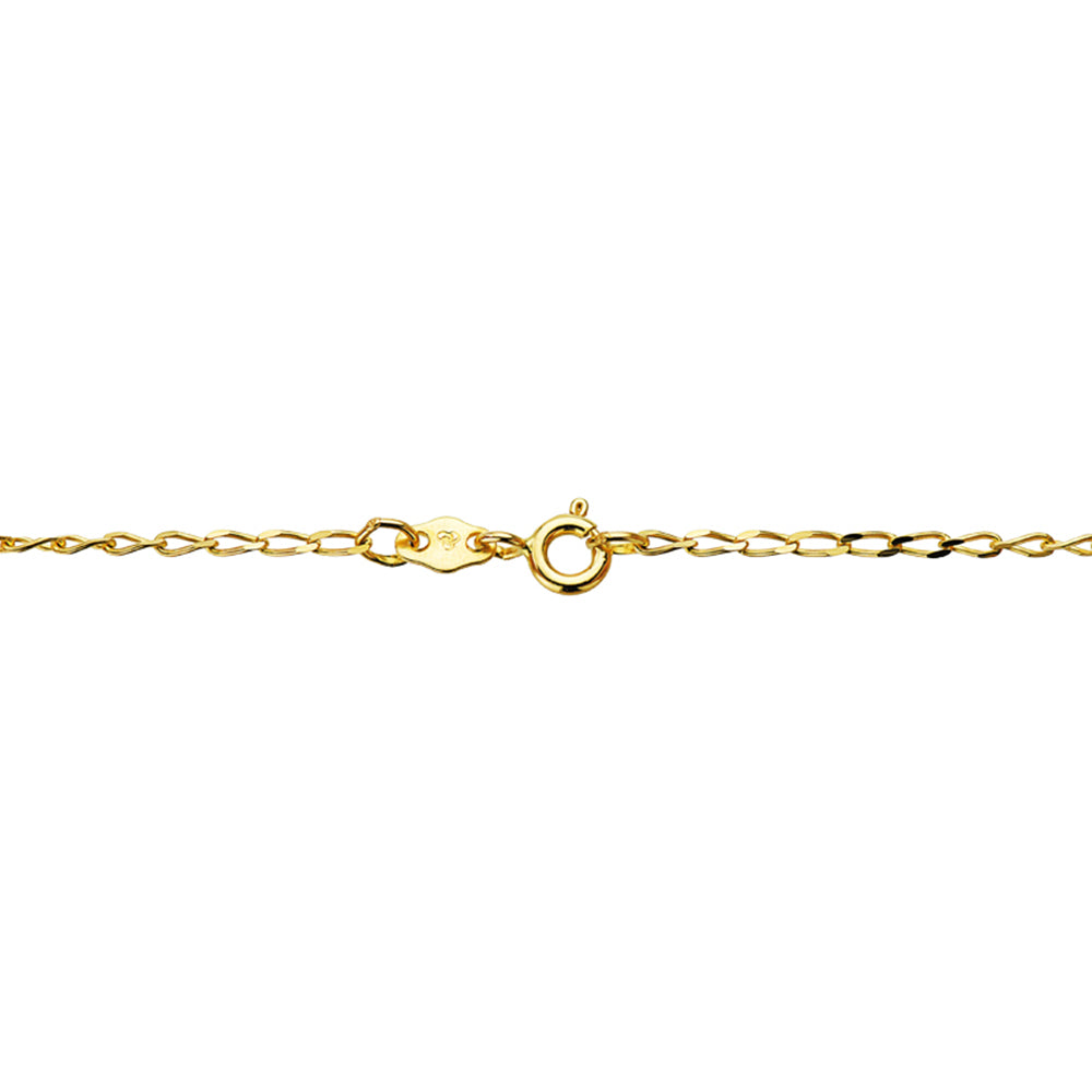 Cadena Bilbao Maciza. Ancho: 1,2 mm. Largo: 50 cm de oro amarillo 9K