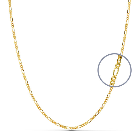 9K CADENA ORO AMARILLO CARTIER 3X1 MACIZA. ANCHO: 2 MM. LARGO: 50 CM