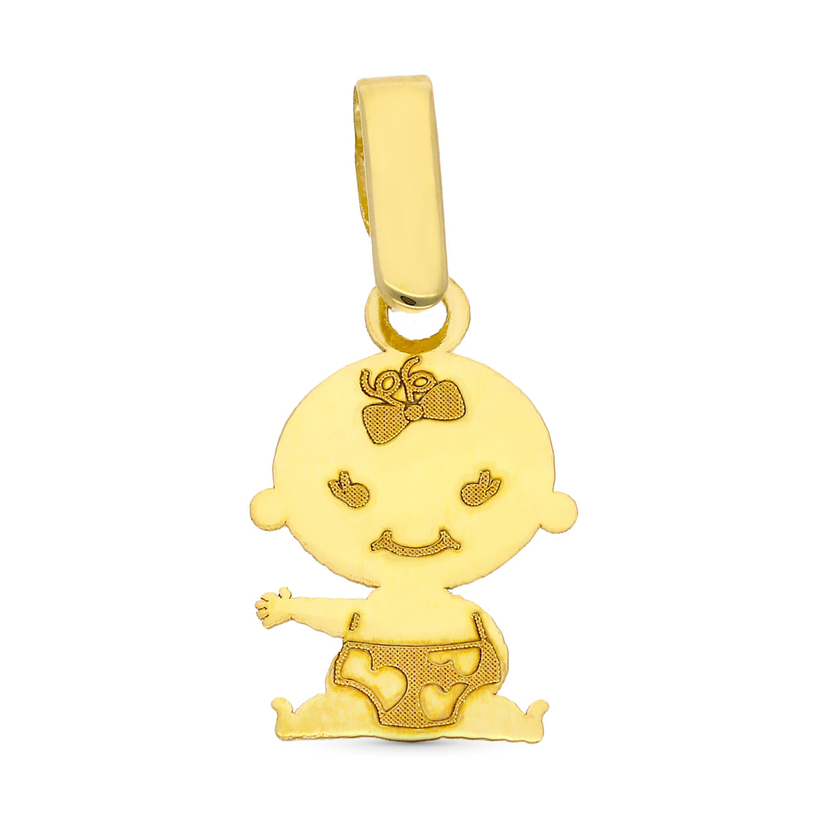 Colgante Niño O Niña 15 x 10 mm de oro amarillo 9K