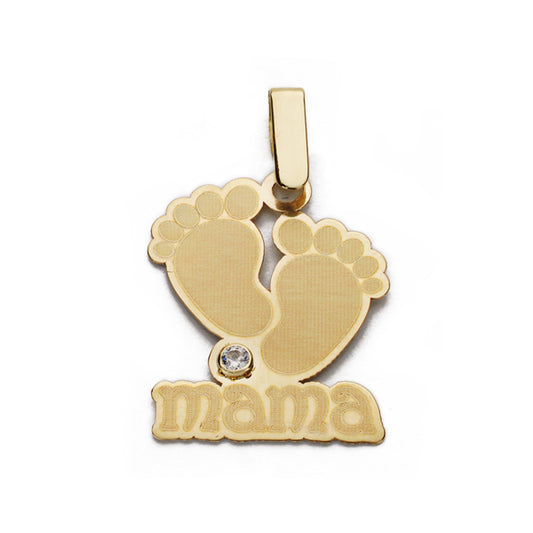 Colgante Madre. 19 x 15 mm de oro amarillo 9K