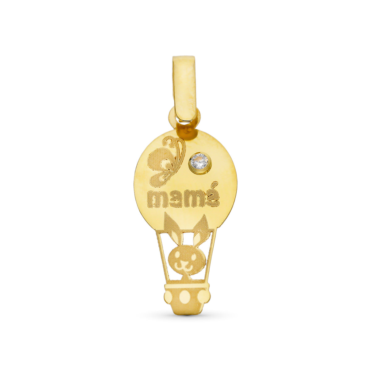 Colgante Mama Globo 20 x 10 mm de oro amarillo 9K