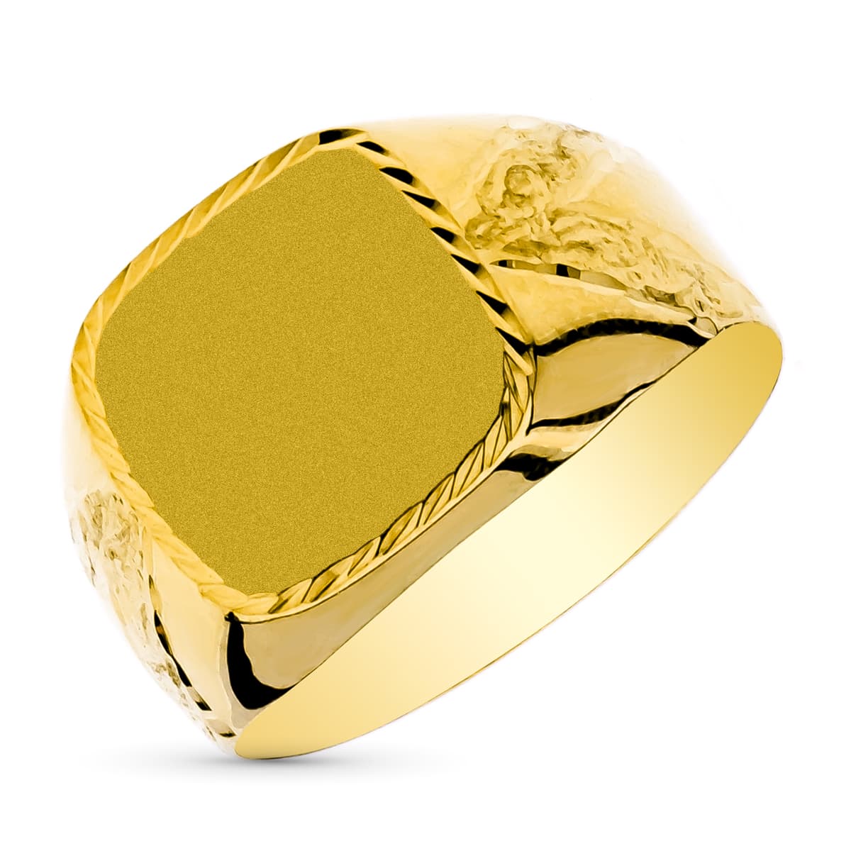 Sello Caballero Hueco Tallado. Zona Grabado: 13 x 12 mm de oro amarillo 9K