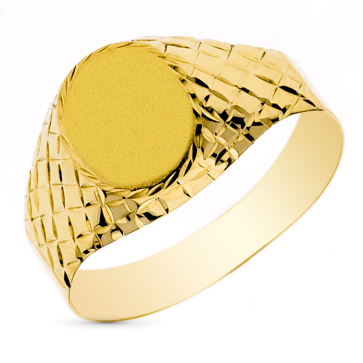Sello Cadete Hueco Tallado. Zona Grabado: 11 x 9 mm de oro amarillo 9K