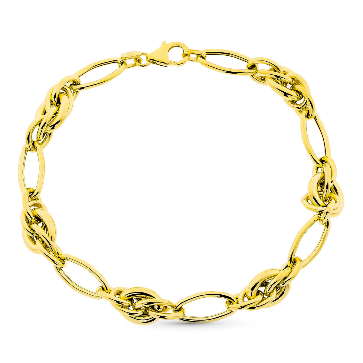 Pulsera 20,5 cm de oro amarillo 9K