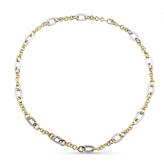 Collar Bicolor 45 cm 9K