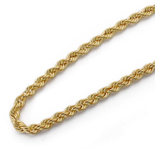 Cordon Salomonico Ligero. Ancho: 3,3 mm. Largo: 60 cm de oro amarillo 18K