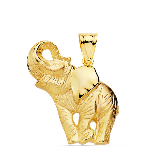 Colgante Elefante Silueta 35 x 33 mm 8.40gr de oro amarillo 18K