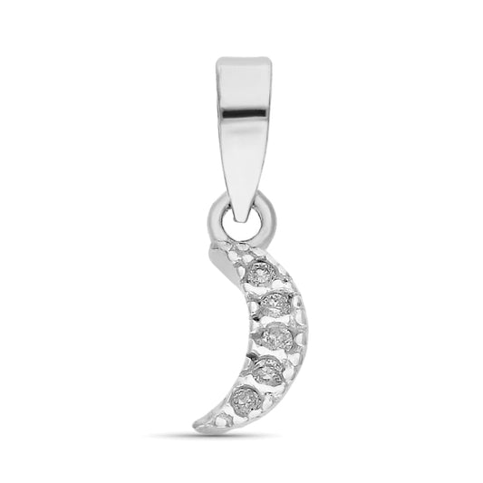 Colgante Minimal Diamantes Lunea 0,025 Cts 8 x 4 mm de oro blanco 9K