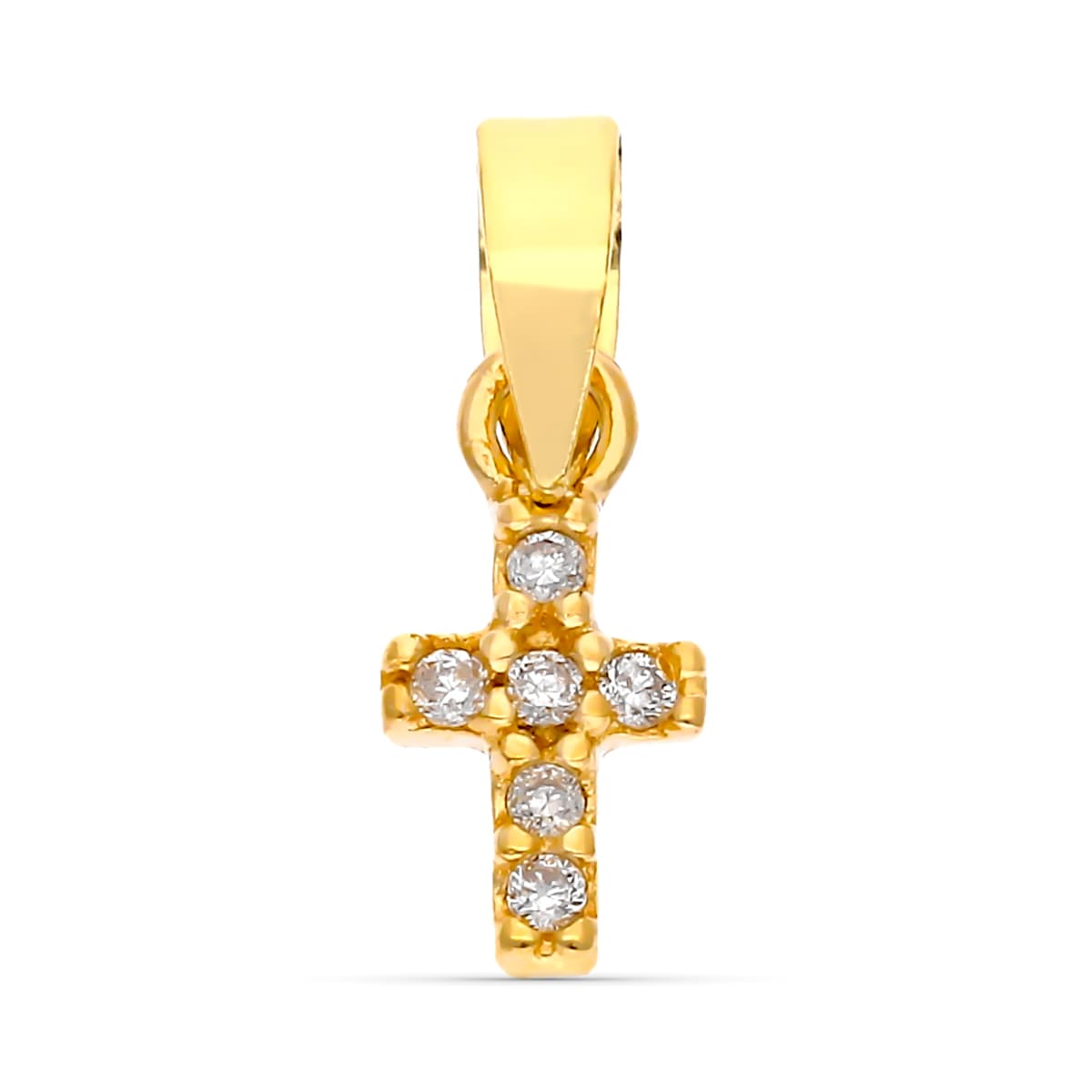 Colgante Diamantes 0,03 Cts 6 x 4 mm de oro amarillo 9K