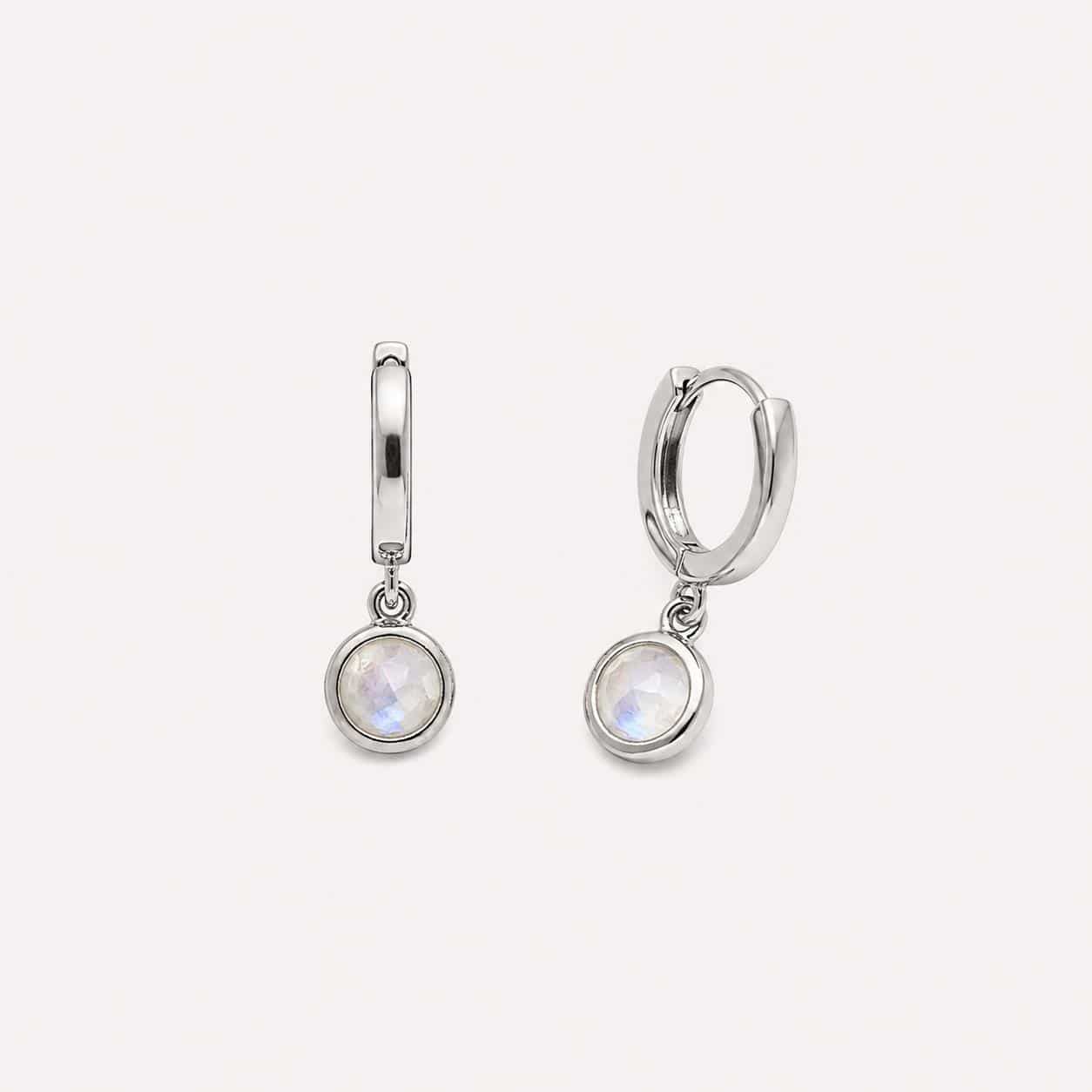 Pulsera Piedra luna de plata de ley - vista adicional