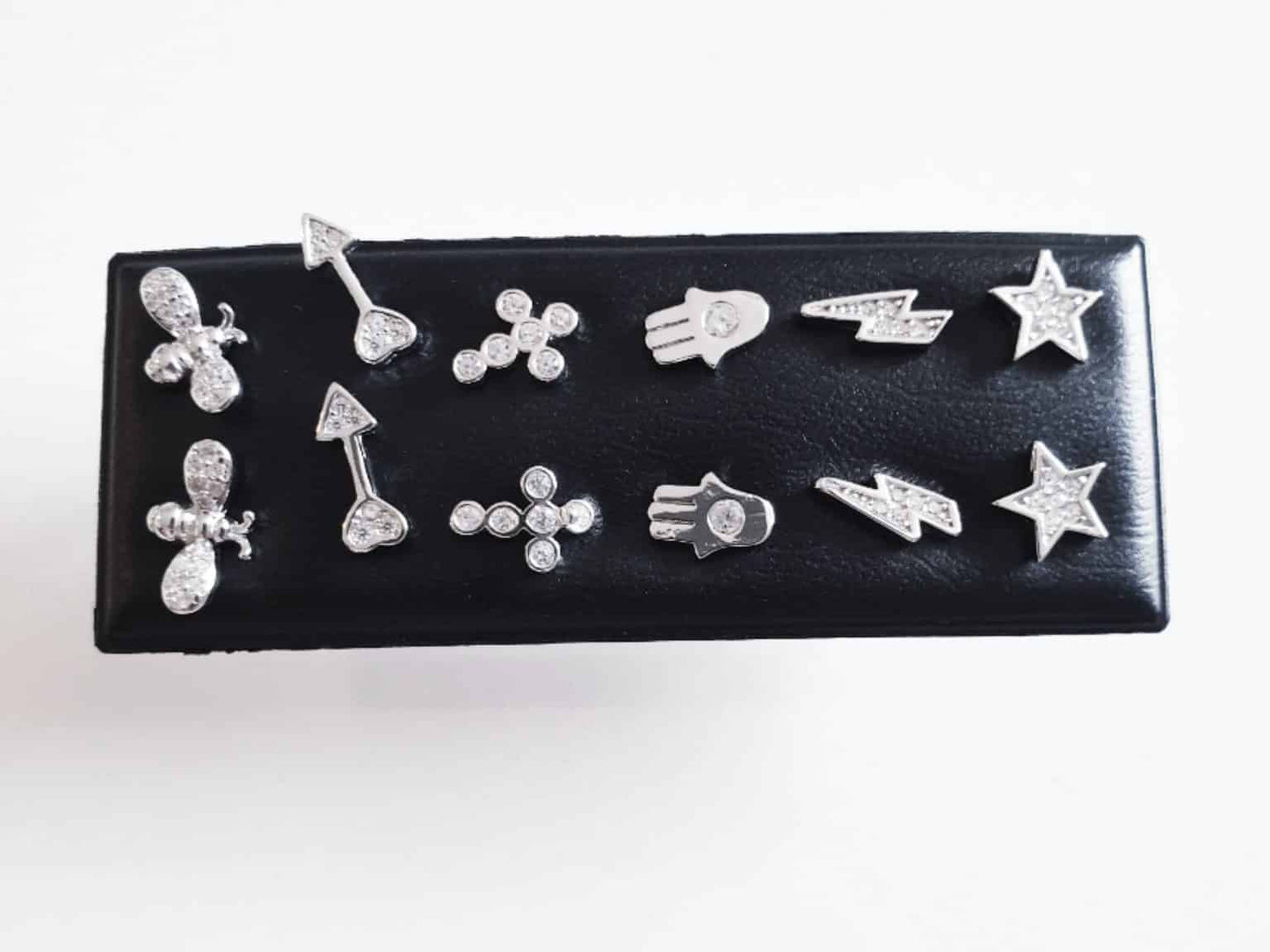 Pendientes cool small de plata de ley