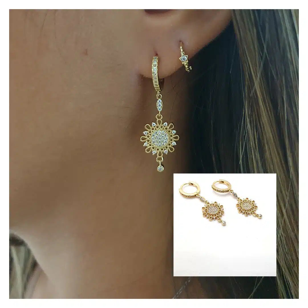 Pendiente Filigrana oro