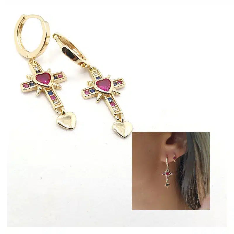 Pendientes Madonna oro