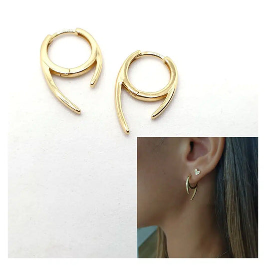 Pendientes diseño oro