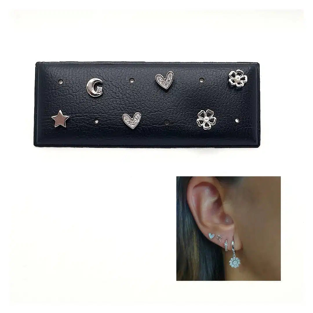 Pendientes rosca mix happy