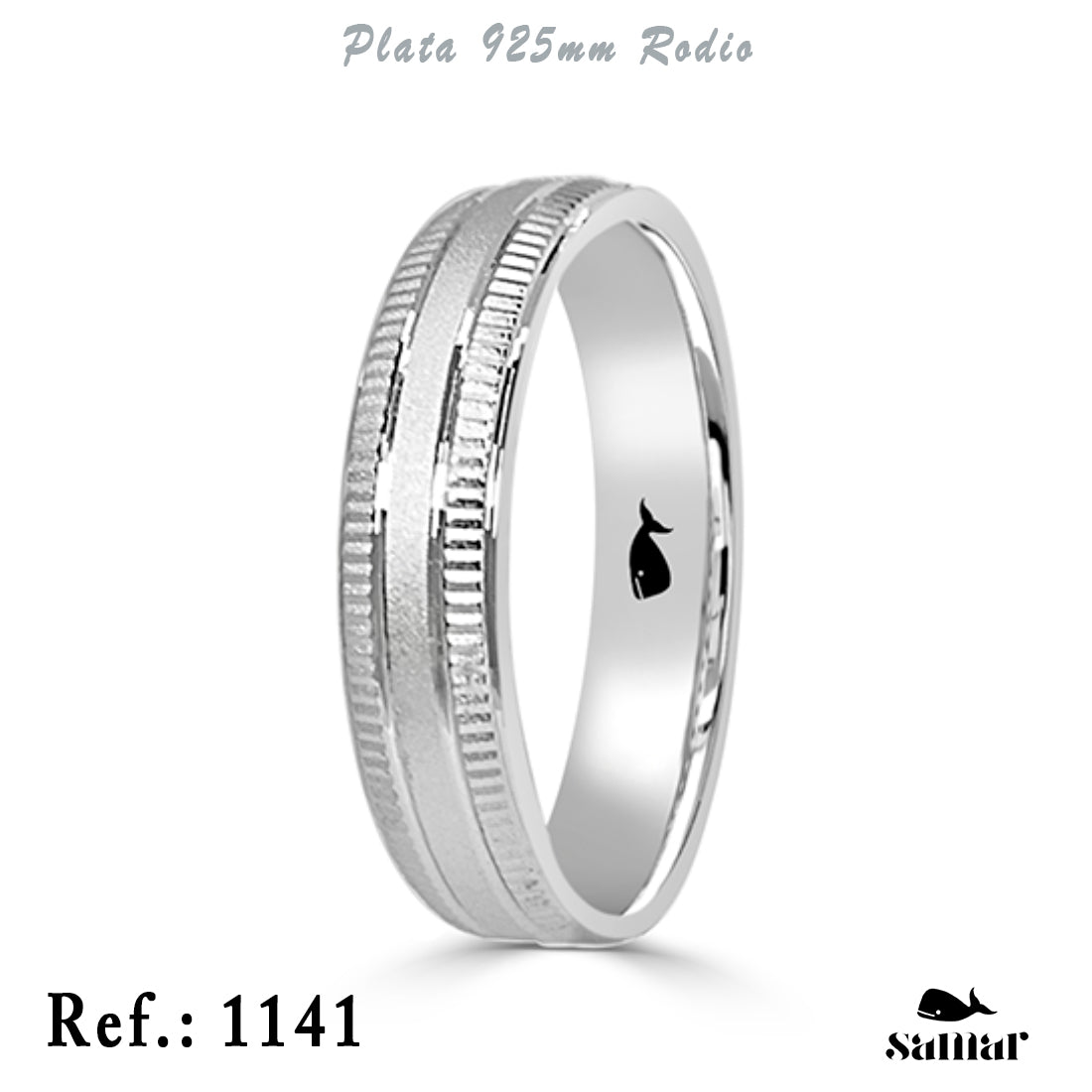 Alianza de plata 925 Thay con interior confort 6 mm – 1141