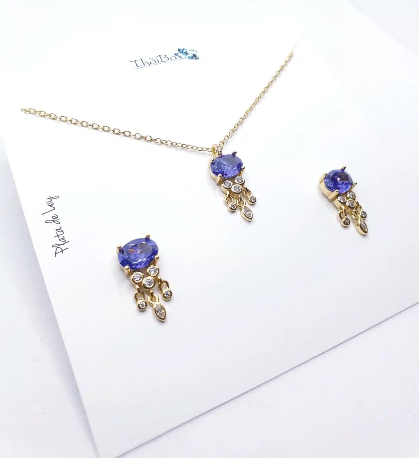 Set luxury amatista oro