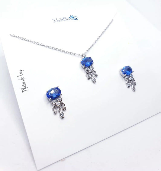 Set luxury azul