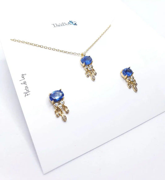 Set luxury azul oro