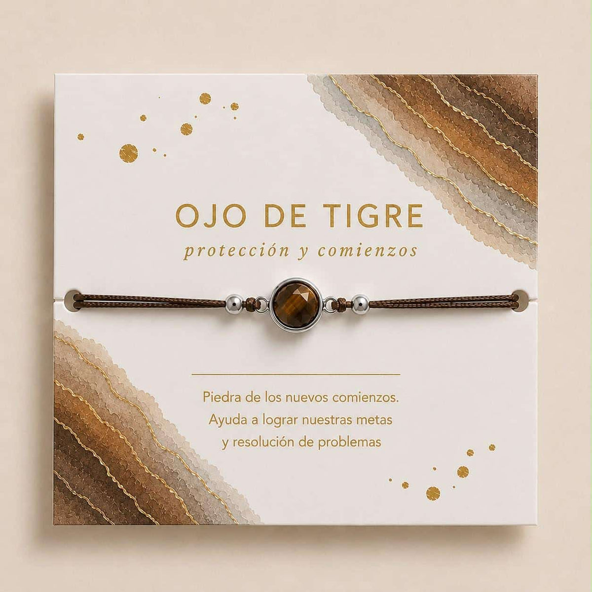 Pulsera ojo de tigre de plata de ley - Joyería Zafir