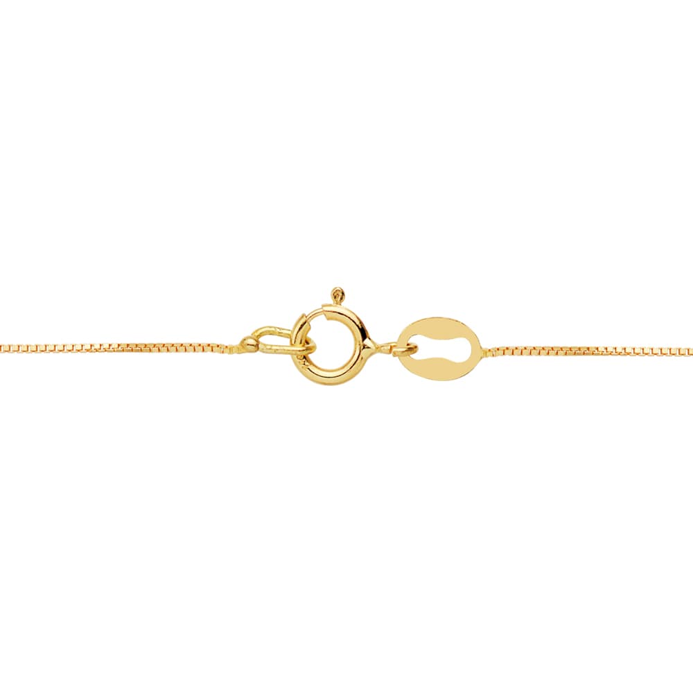 18K COLLAR ORO AMARILLO CON CHATON Y CIRCONITA ANCHO: 8,5 MM. CADENA 42CM