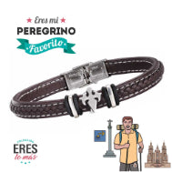 Pulsera Eres Lo Más caballero Peregrino cruz