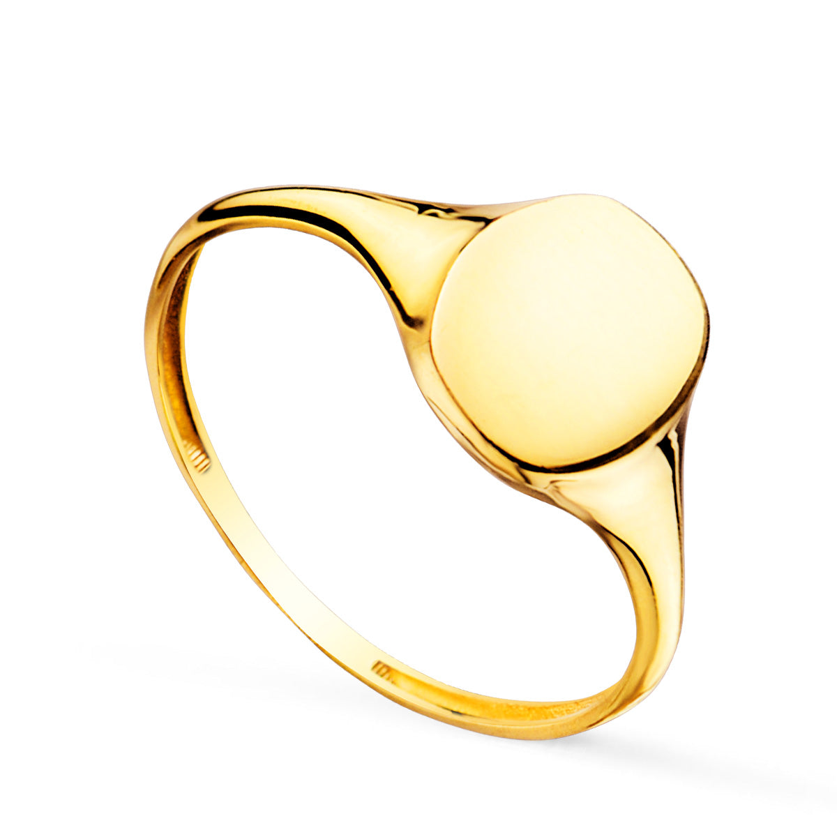 Sello Forma Tonel. Zona Grabado: 8,5 x 7 mm de oro amarillo 18K