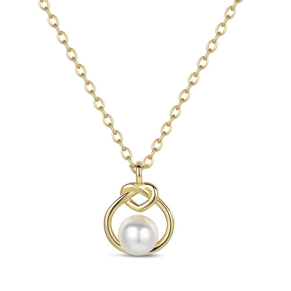 Colgante con cadena de plata chapado