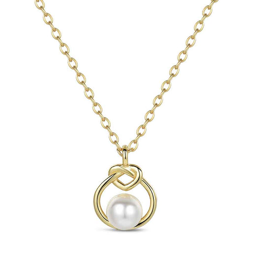Colgante con cadena de plata chapado
