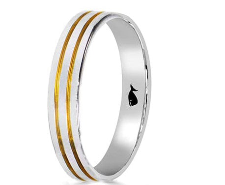 Alianza de Plata 1142 de 3mm bicolor.