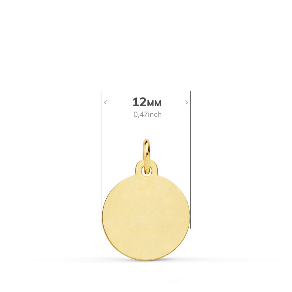 18K MEDALLA ORO AMARILLO VIRGEN DE FATIMA 12 MM