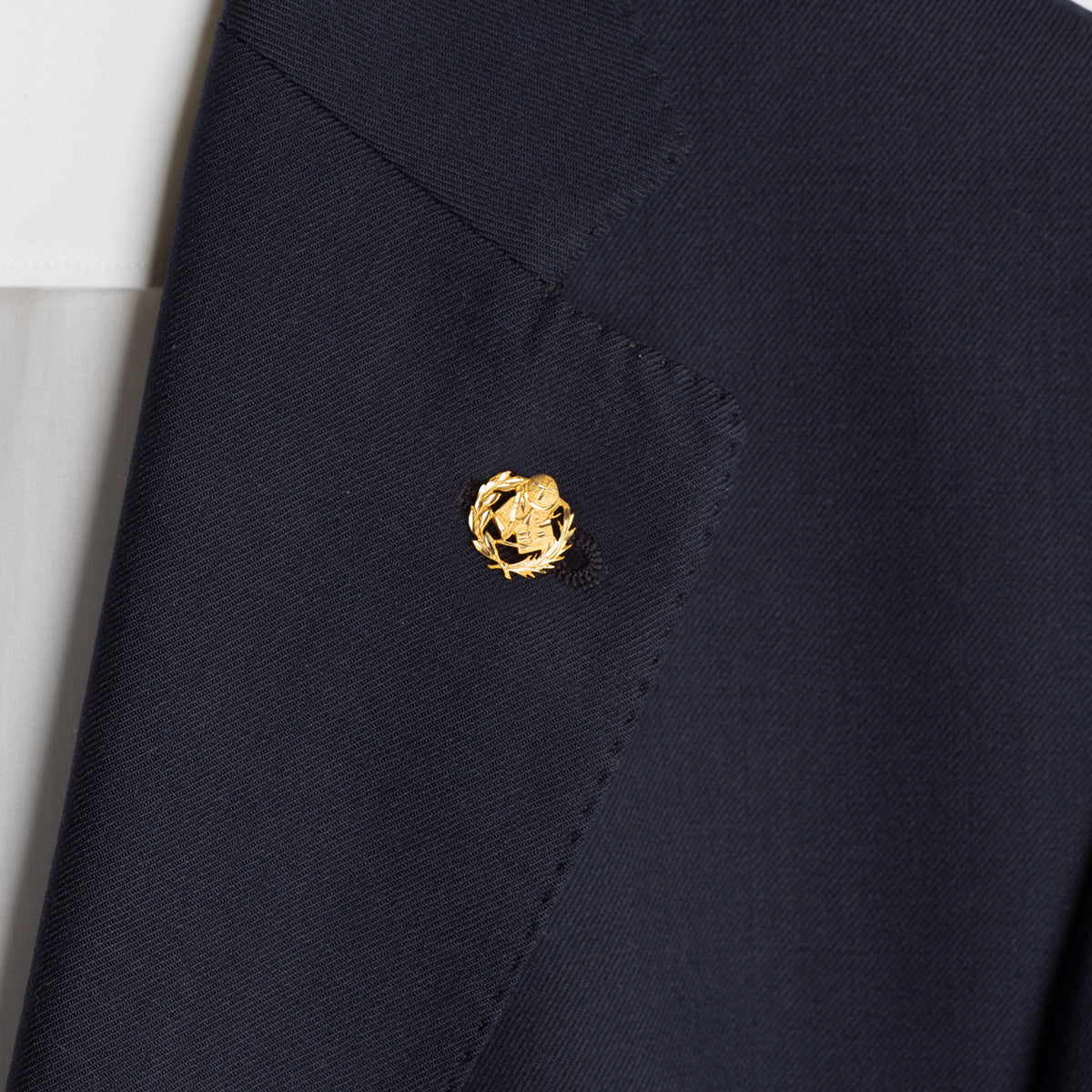 Insignia Magisterio. 15 x 15 mm de oro amarillo 18K