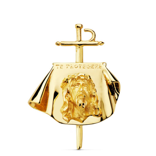 Colgante Cristo de Toreros 34 x 25 mm de oro amarillo 18K