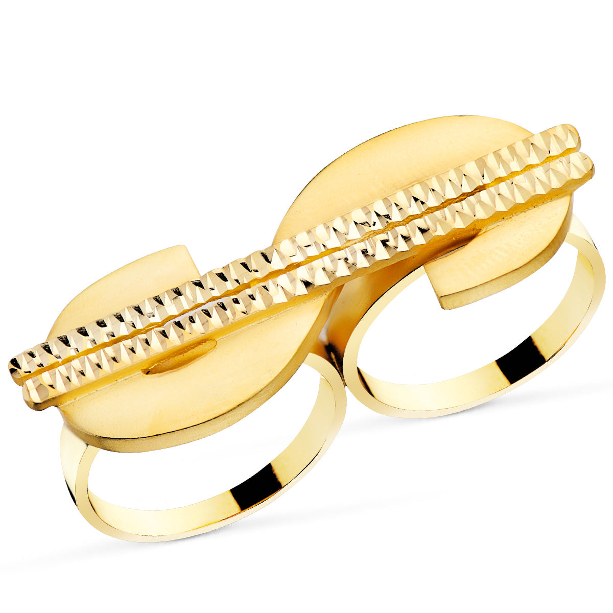 Sello Simbolo Dolar Tallado Dos Cuerpos 50 x 17 mm de oro amarillo 18K