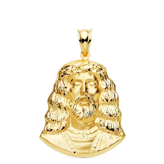 Colgante Rostro Cristo . 32 x 25 mm de oro amarillo 18K