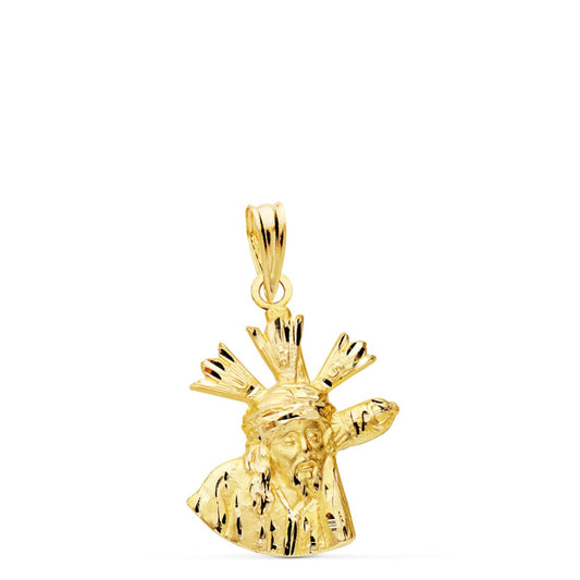 Colgante Cristo del Gran Poder Silueta 20 x 15 mm de oro amarillo 18K