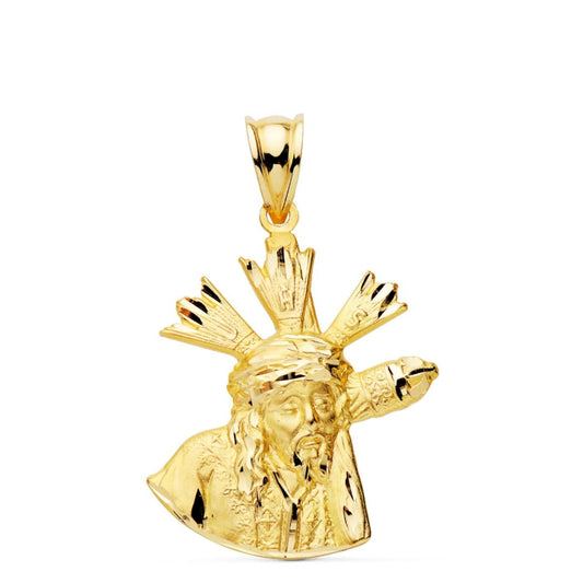 Colgante Cristo Gran Poder Silueta 24 x 20 mm de oro amarillo 18K