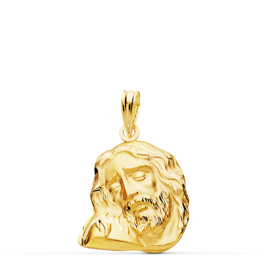 Colgante Cabeza de Cristo 20 x 16 mm de oro amarillo 18K